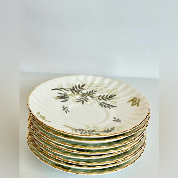 Adderley Tea Cup Saucer Plate Set of 8 (Discontinued) Fine Bone China - Picture 6 of 12